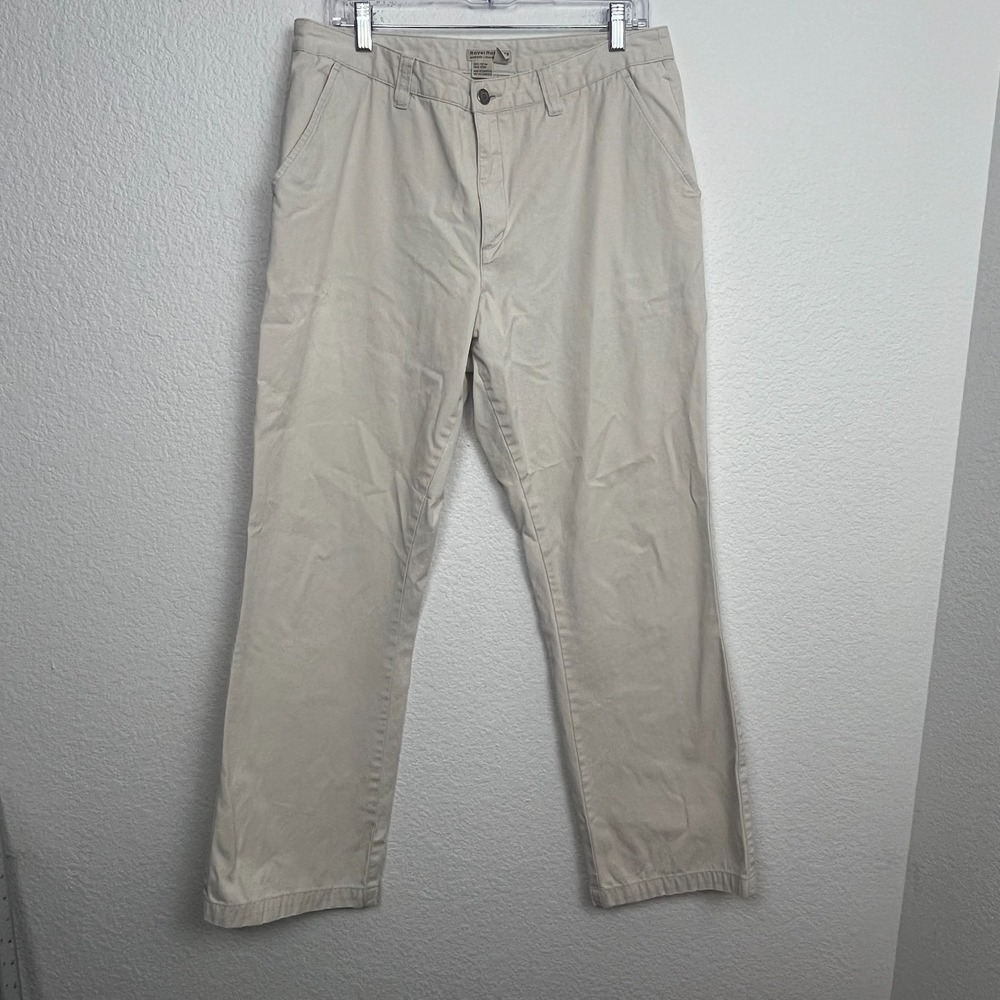 Royal Robbins Chino Pants Womens 14 Gray Cotton Flat Front Straight‎ Leg Casual